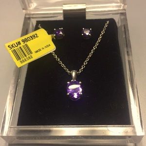 Amethyst Necklace/Earring Set